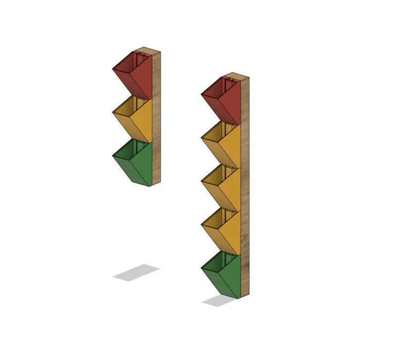 Wall-mounted Modular Storage Trays