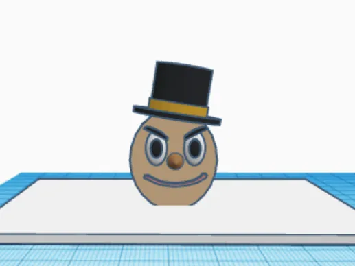goofy face with base