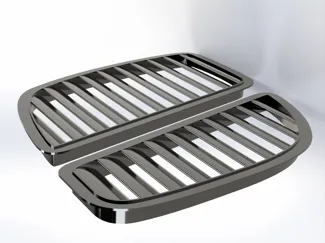 Air intake for car hood