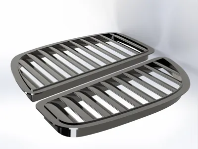 Air intake for car hood