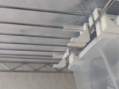 Sterilite 6 Qt Storage Tote hanger for wire rack