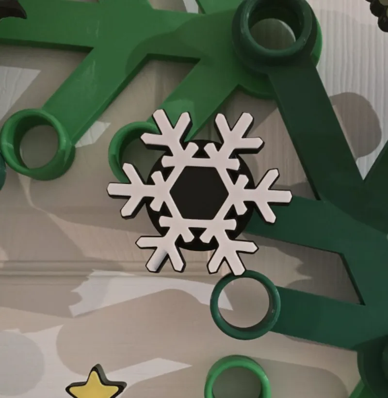 Christmas dots for GIANT 'brick' wreath- Snowflake