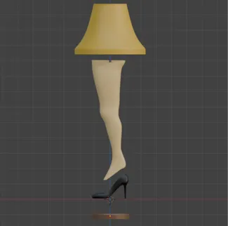 Leg Lamp from Christmas Story