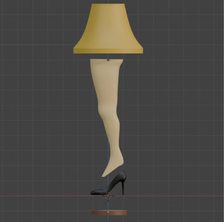 Leg Lamp from Christmas Story