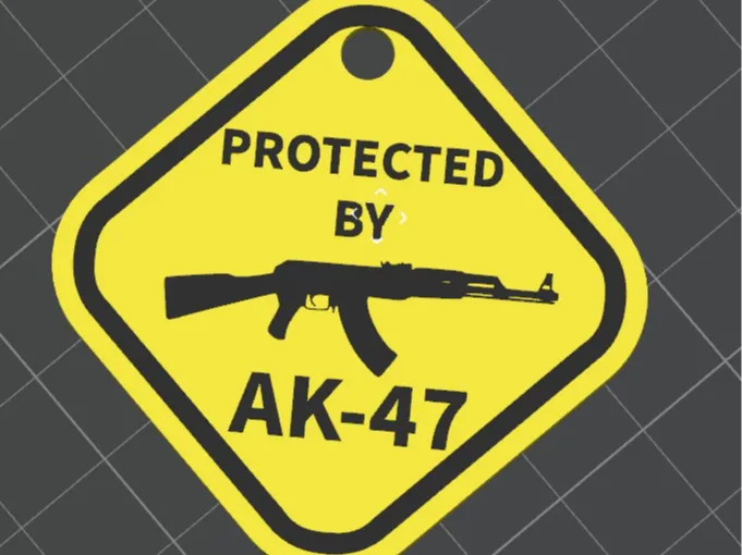 AK 47 key tag