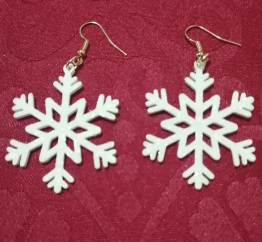 Snowflake earrings / ornament view 2