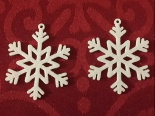 Snowflake earrings / ornament
