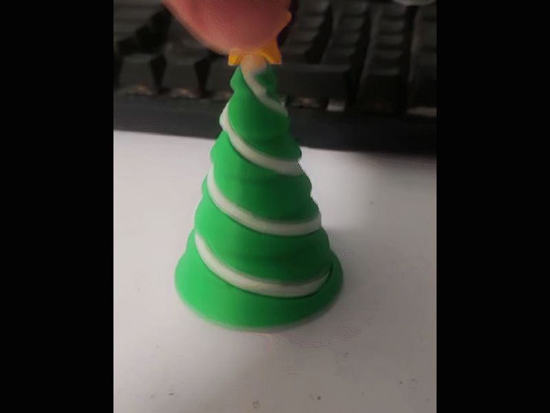缠绕版解压螺旋圣诞树