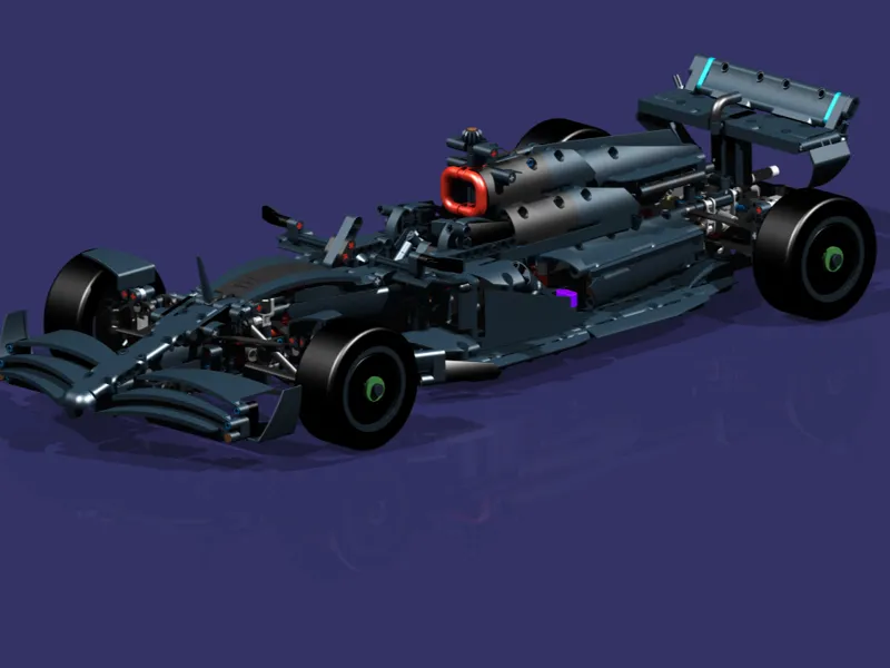 F1 Mattoncini -  Mercedes 3D 