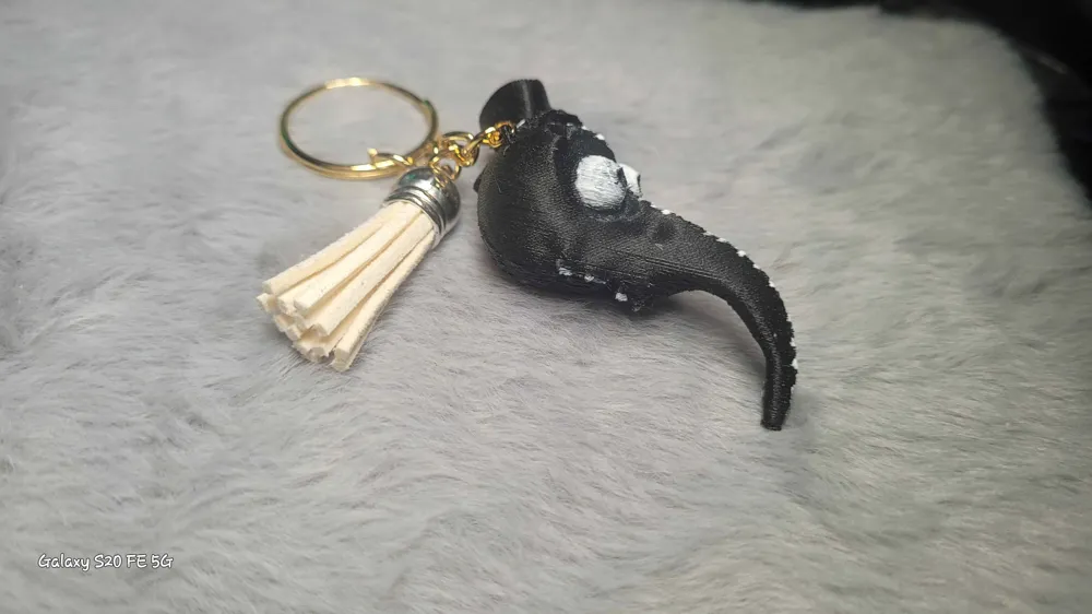 Plague Doctor Mask Keychain by EniAlisse - MakerWorld