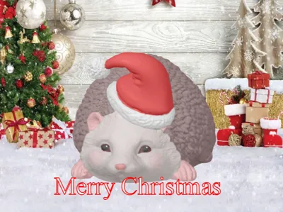 hedgehog christmas