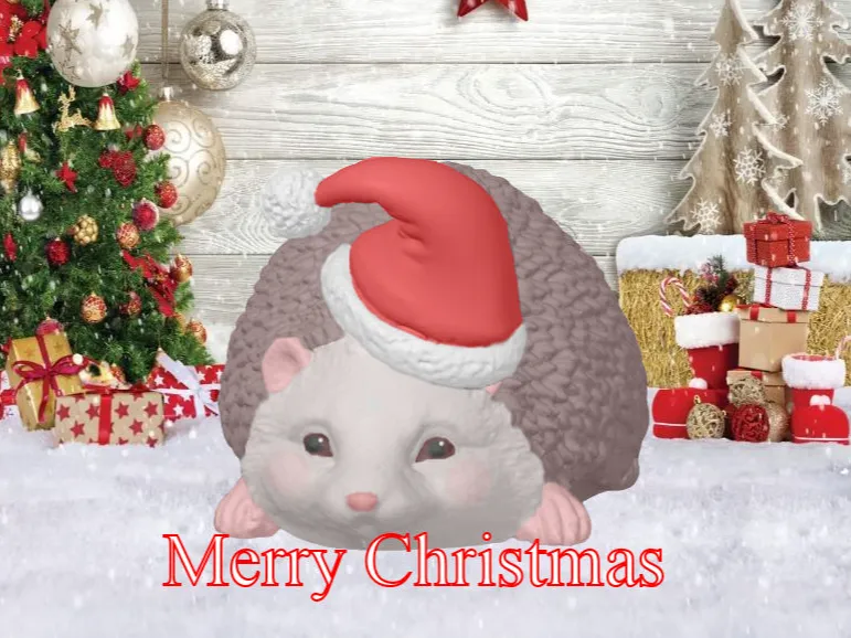 hedgehog christmas