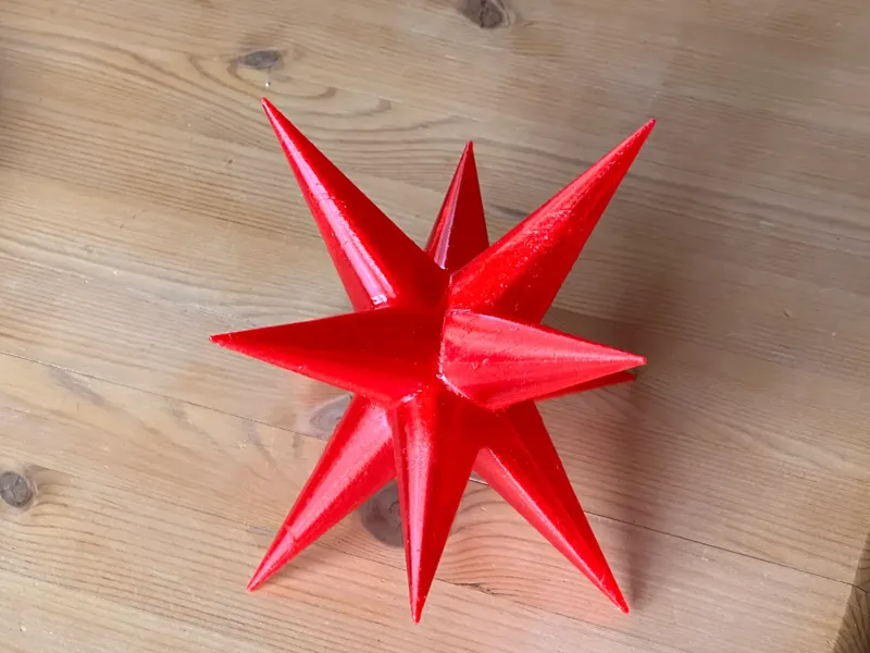 Weihnachtsstern Durchmesser 202 mm mit 10 Spitzen