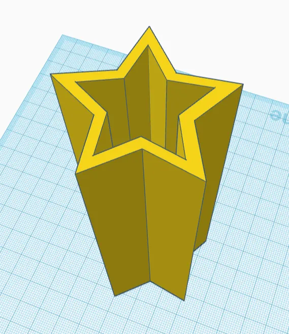 star shaped pencil pot