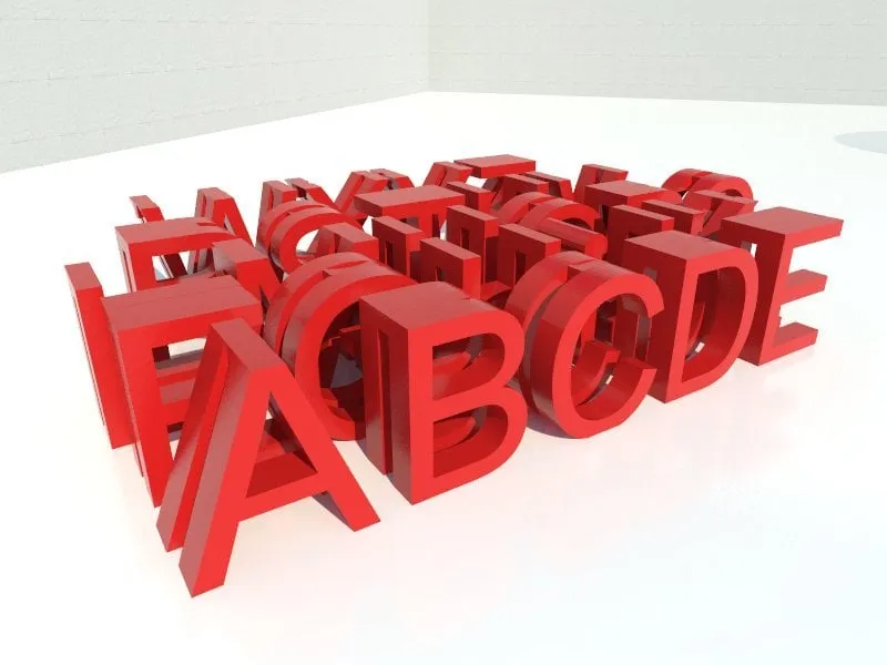 Alphabet glass marker