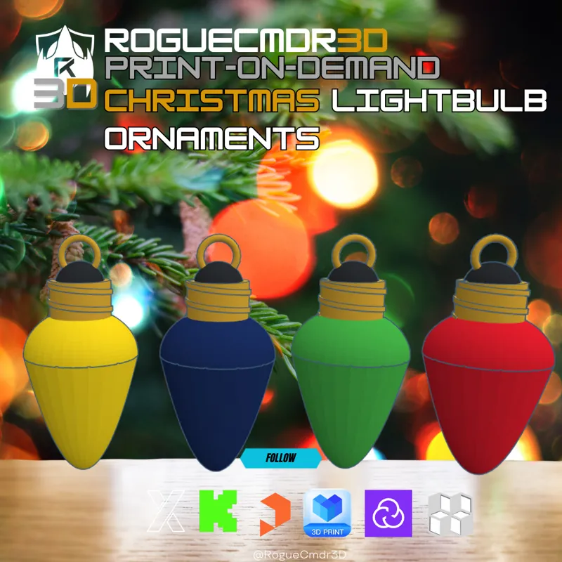 Christmas C9 Light Bulb Ornaments