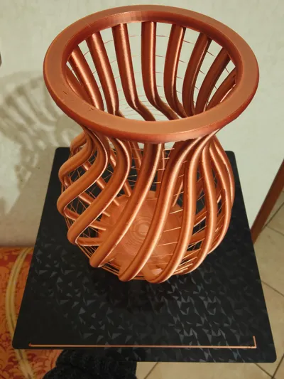Vase Design Intermidate Column vase with intermediate strings by Laterza Paolo - MakerWorld