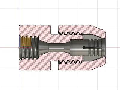 4mm Bowden to PC4-M6 connector