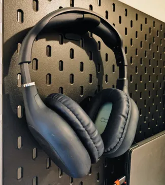 Ikea Skadis Headphone support