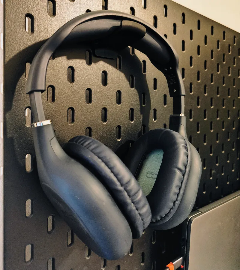 Ikea Skadis Headphone support