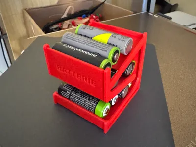 Porta batterie AA new version fix block battery