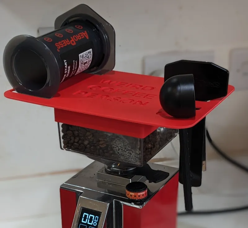 Aeropress Organizer Lid for Eureka Mignon Grinder