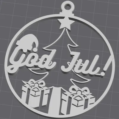 God Jul Christmas ornament