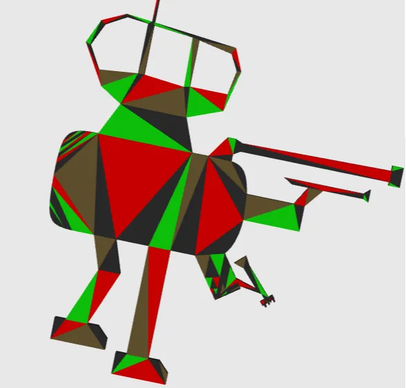 mega robot and big mega robot