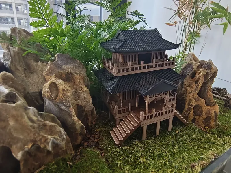 双层古风吊脚楼