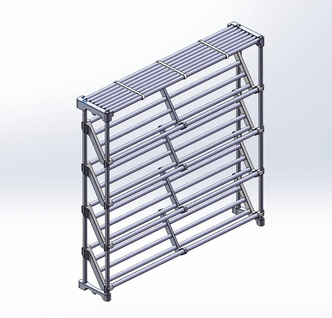 Highly practical and cost-effective narrow-slot shoe rack and ...