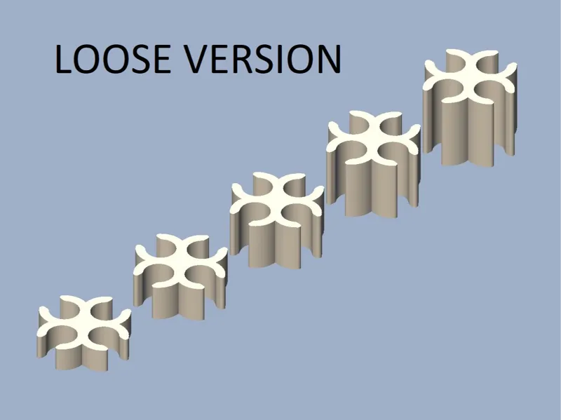PTFE tube clips (loose version)