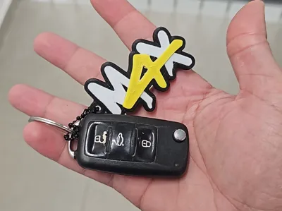 M4X Max Verstappen four-time champion keychain F1