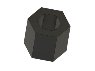 0.5in Hex to 8mm REX Adapter