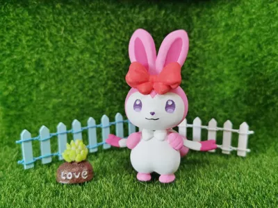 3Dプリント 幻獣パル姫小兎（解凍・彩色動画付き） - 無料3Dモデル
