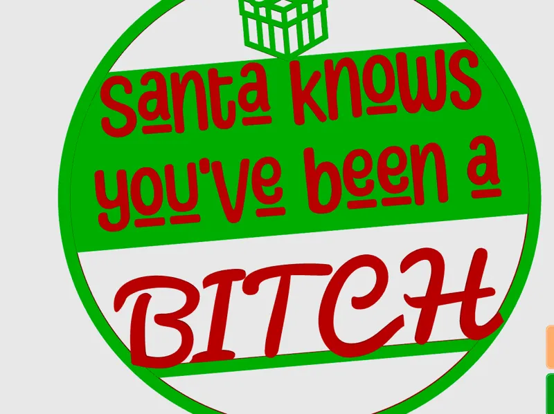Santa Knows Ornament