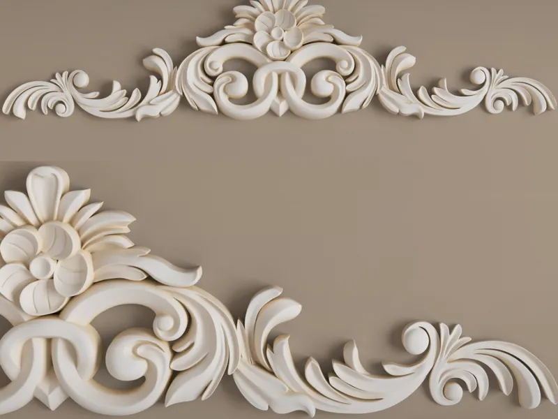 Plaster decorative ornamet