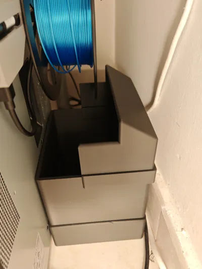 X1 Carbon scraps basket with and without AMS