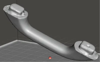 Ford Ranger 2017 front right handle 3D-Scan