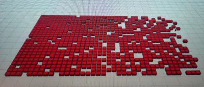 fade pattern squares small