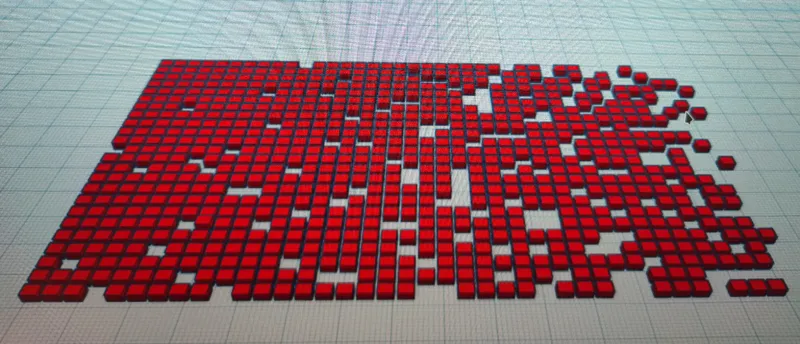 fade pattern squares small