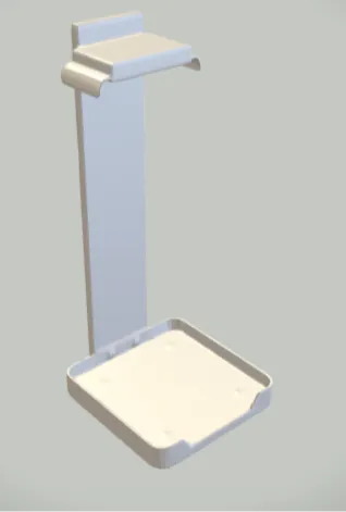 Headphone stand with storage