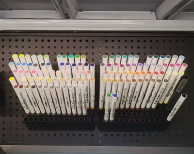 Pegboard Honeycomb Pen Holder