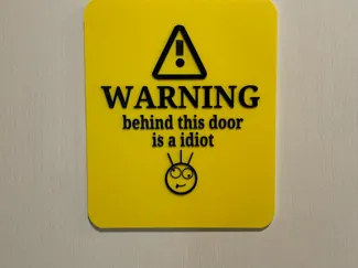 idiot sign prank