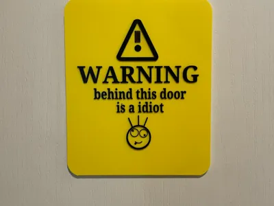 idiot sign prank