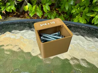 Text Printing into Removable Labels for Gridfinity