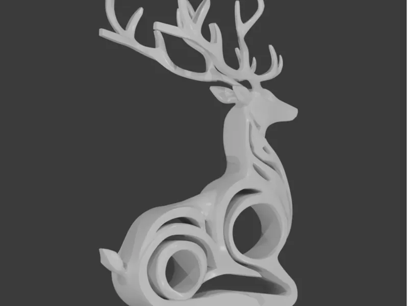 Modern Reindeer christmas decoration