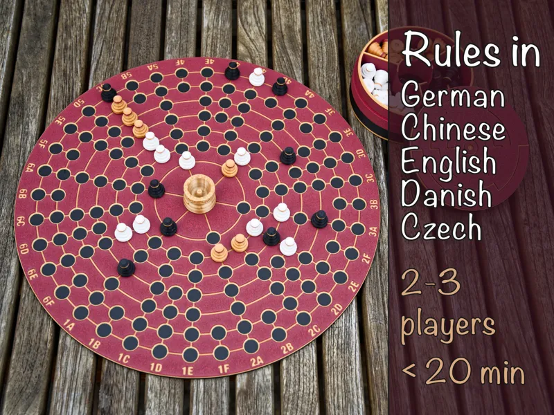 3 Player Fidchell - (Color By Layer)