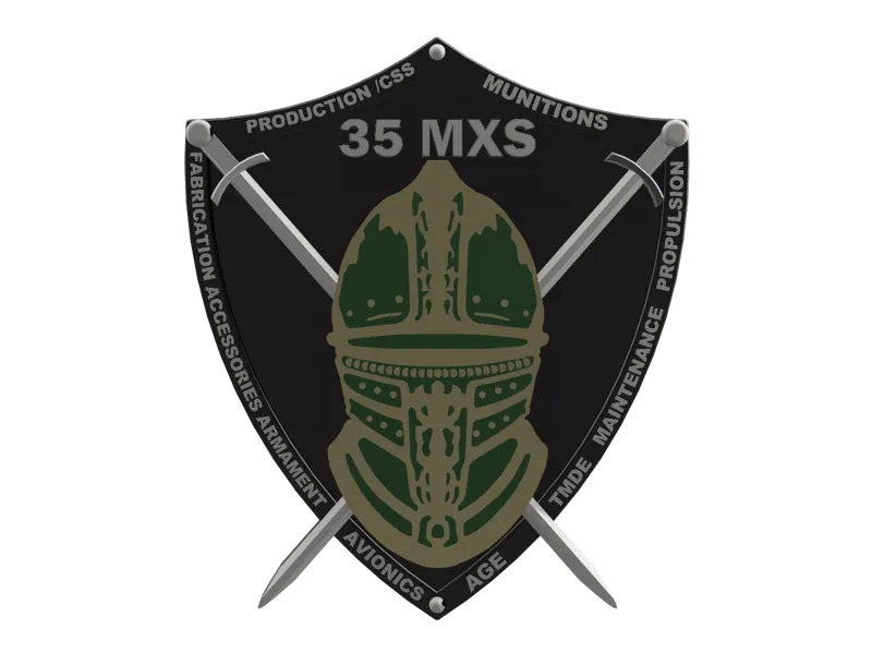 35 MXS Plaque