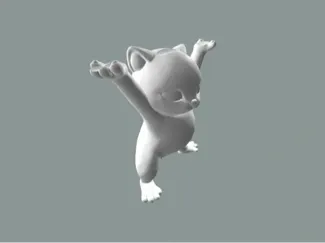 托举猫 妖娆猫 桌面摆件gpu支架 Enchanting cat GPU holder