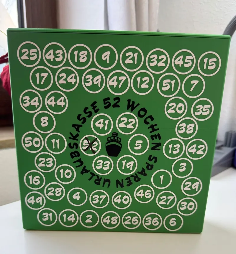 Spardose Gehäuse mit Deckel Christmas Gift